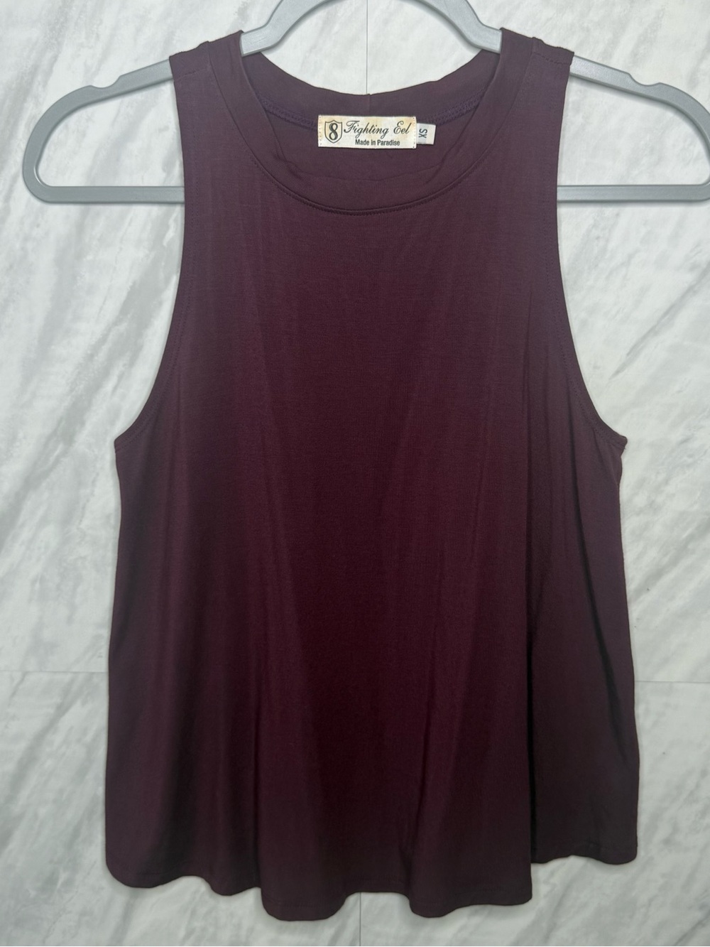 Fighting Eel Burgundy Women's Scoop Tank Top XS